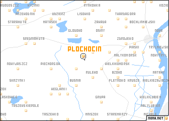 map of Płochocin