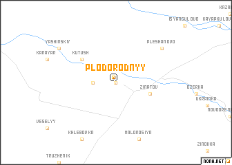 map of Plodorodnyy