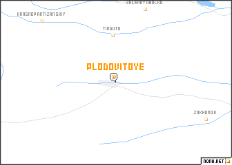 map of Plodovitoye