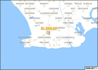 map of Plomeur
