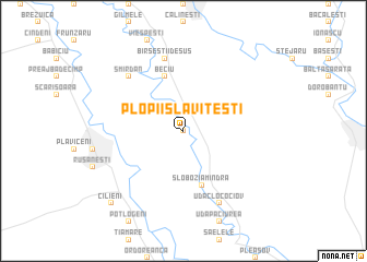 map of Plopii Slăviţeştí