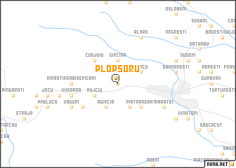 map of Plopşoru