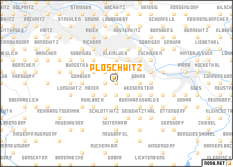 map of Ploschwitz