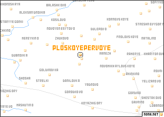 map of Ploskoye Pervoye