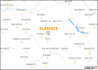 map of Ploskoye