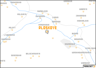 map of Ploskoye