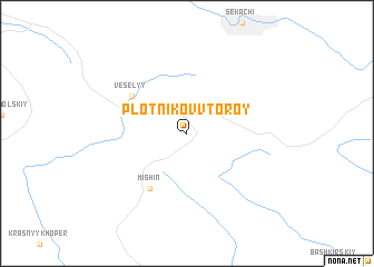 map of Plotnikov Vtoroy