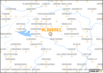 map of Plouénez