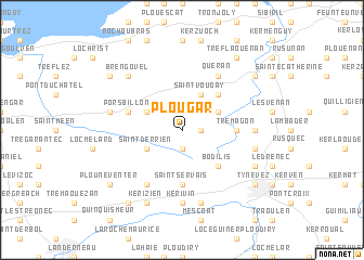 map of Plougar