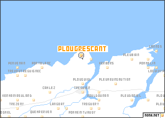 map of Plougrescant