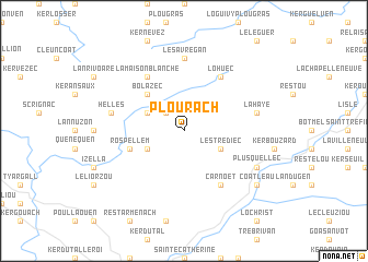 map of Plouracʼh