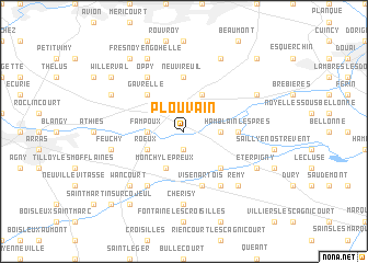 map of Plouvain