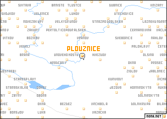 map of Ploužnice