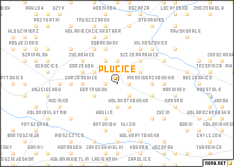 map of Plucice