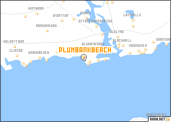 map of Plum Bank Beach