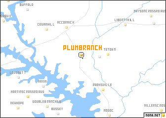 map of Plum Branch