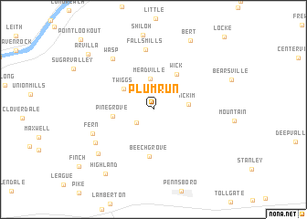 map of Plum Run