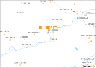 map of Plunkett
