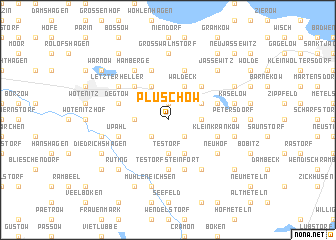 map of Plüschow