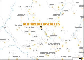 map of Plutarco Elías Calles