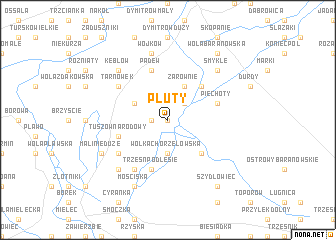 map of Pluty