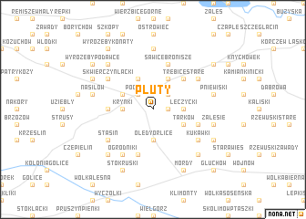 map of Pluty