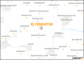 map of Plyasovatka