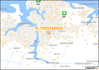 map of Plymouth Park