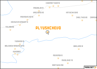 map of Plyushchëvo