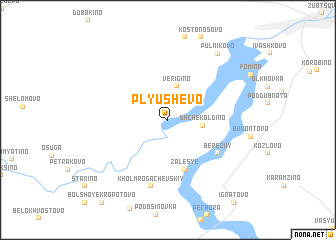 map of Plyushevo