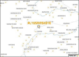 map of Plyusninskoye
