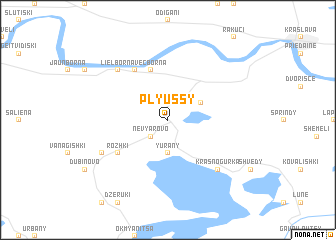 map of Plyussy