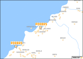 map of Poabas