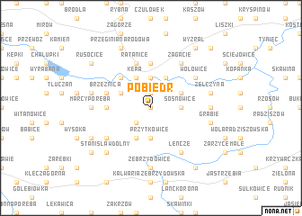 map of Pobiedr