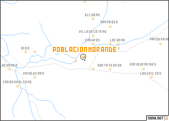 map of Población Morandé