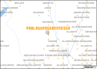 map of Pobladura de Bernesga