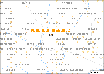 map of Pobladura de Somoza
