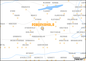 map of Pobórka Mała