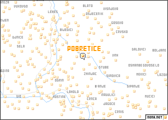 map of Pobretiće