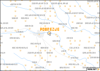map of Pobrežje