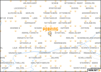 map of Pöbring