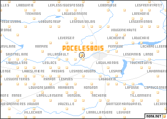 map of Pocé-les-Bois