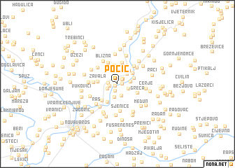 map of Pocić