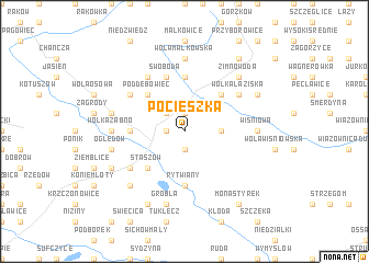 map of Pocieszka