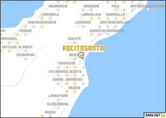 map of Pocito Santo