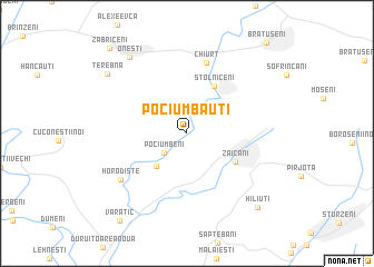 map of Pociumbăuţi