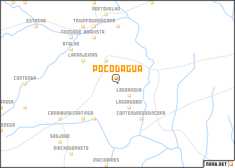 map of Poço dʼÁgua