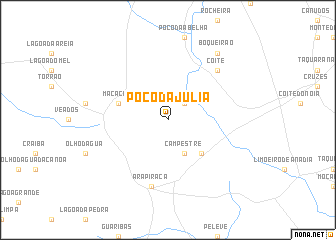 map of Poço da Júlia