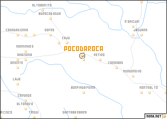 map of Poço da Roça