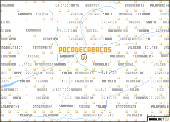 map of Poço de Cabaços